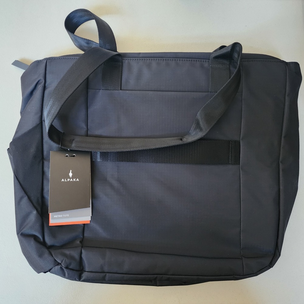 ALPAKA Metro Tote Black Axoflux 210D Recycled 14L Laptop Bag AA010500118 - Picture 8 of 12